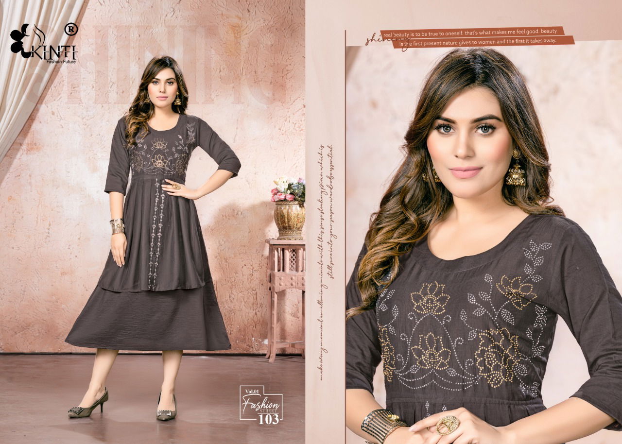 Street Vol 1 By Kinti Fashion Party Wear Kurtis Catalog